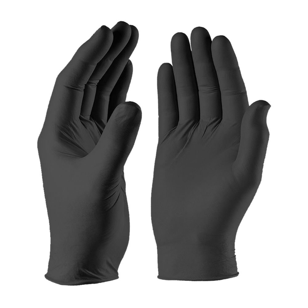 Regular Black Nitrile Gloves – 100/box - 2BProtect