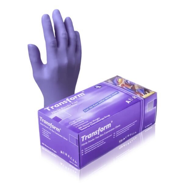 Transform, Powder Free, Nitrile, Bluple, Gloves, 100 per box, 98895, 98896, 98897, 98898, 98899