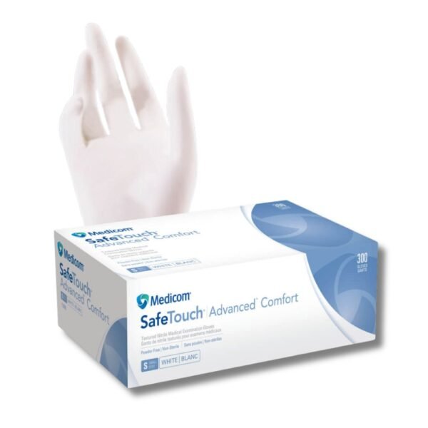 SafeTouch Advanced Comfort gloves, white, 300 per box, 1196A, 1196B, 1196C, 1196D, 1196E